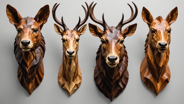 Les meilleurs modèles de têtes d'animaux en bois sur mesure